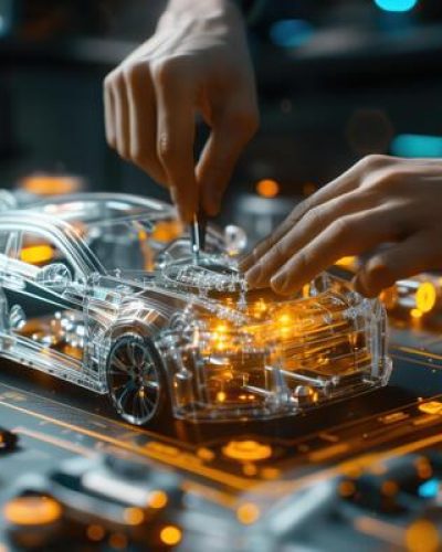 close-up-of-hands-working-on-high-tech-car-model-in-futuristic-workshop-free-photo